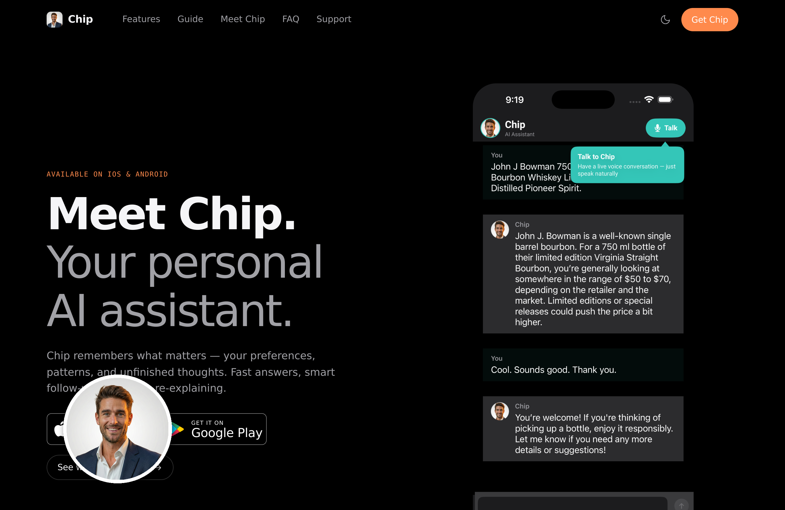 Screenshot of https://www.aiondemand.ai/chip