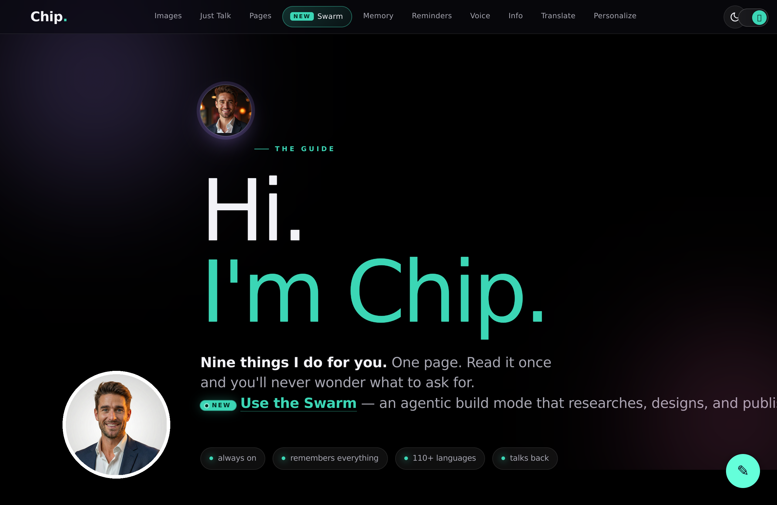 Screenshot of https://www.aiondemand.ai/pages/chipguide